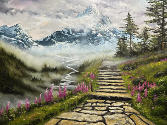 misty mountains